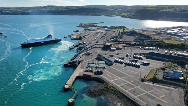 Larne port: 