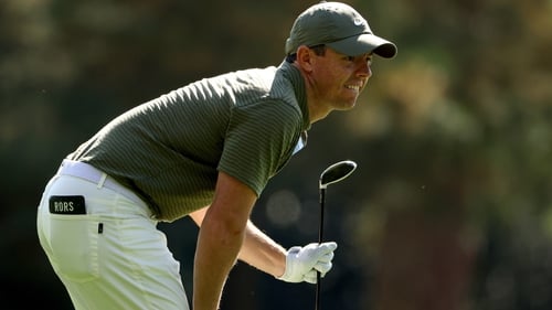 Rory McIlroy matched the lowest score of the day at Augusta