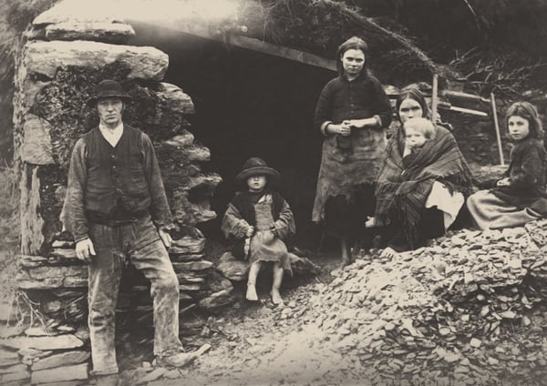 A family in Killarney in 1888