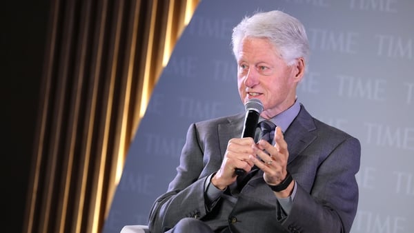 Bill Clinton pictured at an event in 2019