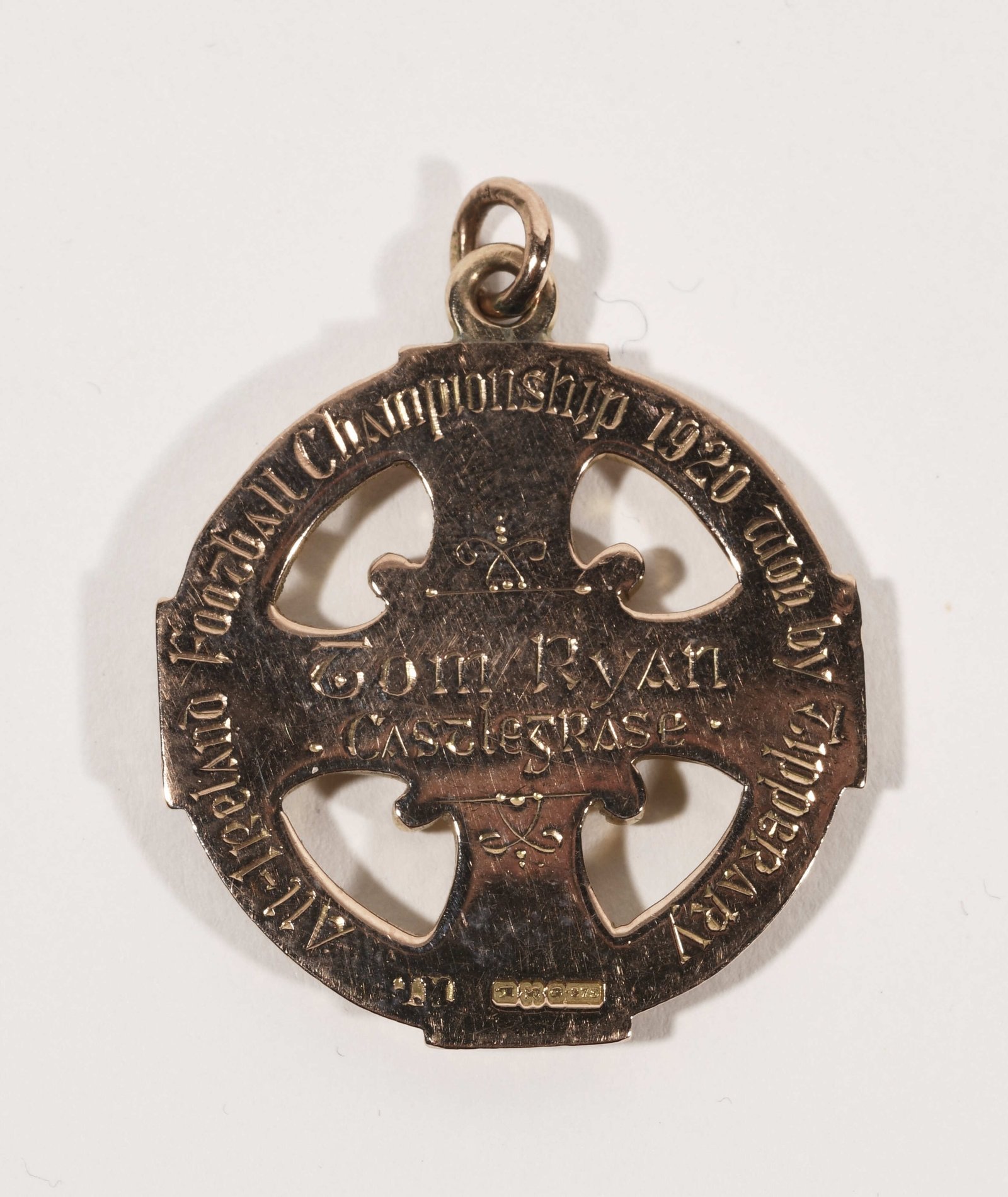 Image - A 1920 All-Ireland medal won by T Ryan Castlegrace and Tipperary