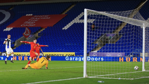 Harry Wilson opens the scoring in Cardiff