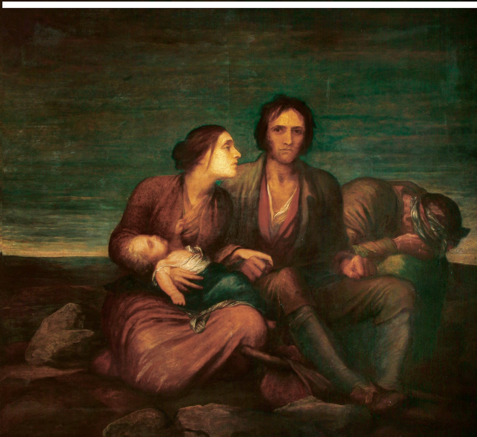 Image - G F Watts, The Irish Famine, c. 1848-50, oil on canvas. Image courtesy of Watts Gallery Trust.