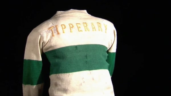 A replica of the jersey worn by the Tipperary team who played Dublin in Croke Park in 1920
