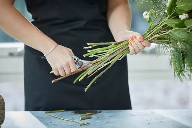 Cut long stems to size (Interflora/PA)