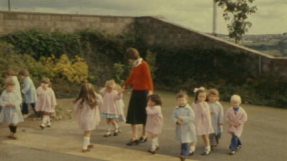 Children and teacher in Gurranabraher Nursery Centre, Cork (1980)
