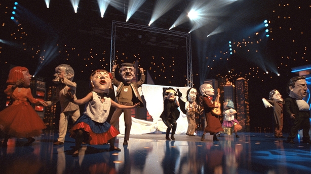 Macnas perform during dress rehearsal for the 1994 Eurovision Song Contest, Dublin.