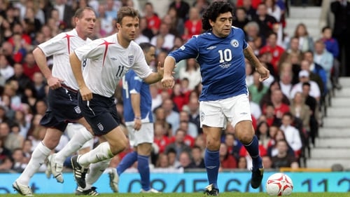 Diego Maradona and Paul Gascoigne both featured in Soccer Aid at Old Trafford in 2006