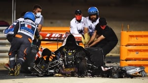Grosjean was released from the Bahrain Defence Force Hospital on Wednesday, three days after he escaped from his inferno at the Bahrain Grand Prix