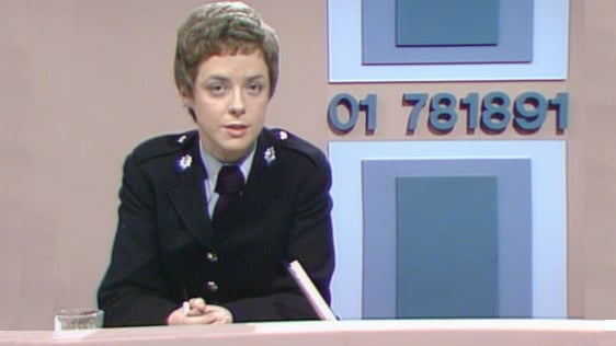 Celia Daly on Garda Patrol in 1980.