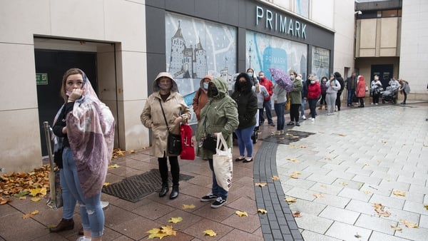 The estimated hit to sales at the Primark fashion chain from Covid-19 related store closures this autumn will be about £430m