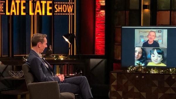 Ryan Tubridy chats to Commander Hadfield and Adam on Friday's Late Late Show