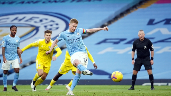 Kevin De Bruyne slots home City's second