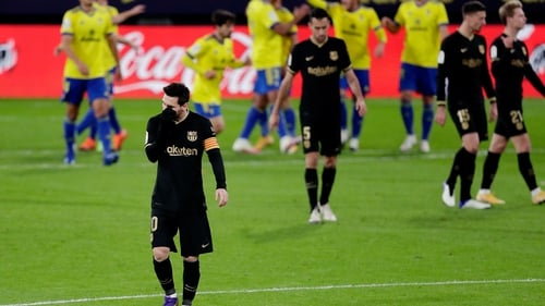 It was another frustrating evening for Lionel Messi and Co