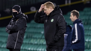 Neil Lennon frustrated on the touchline