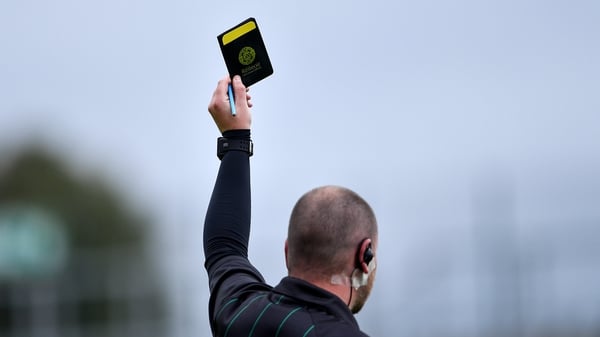 A black card is shown in football for 'deliberate' cynical play