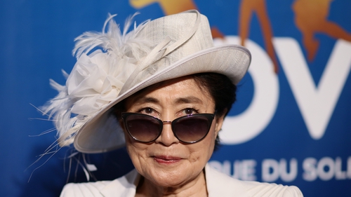 Yoko Ono called for an end to gun violence in the US