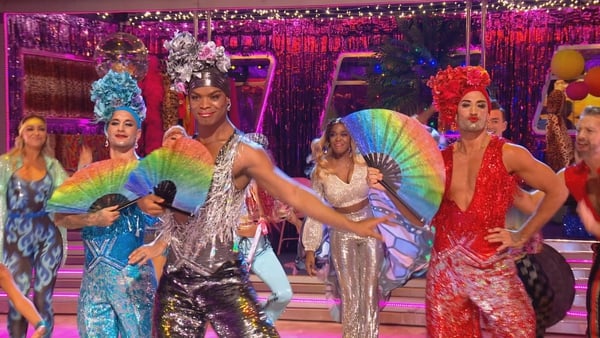 The Strictly professionals performed to a medley of songs from Priscilla Queen of the Desert