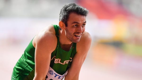 Thomas Barr after finishing fourth in the Men's 400m Hurdles semi-finals during the 2019 World Athletics Championships
