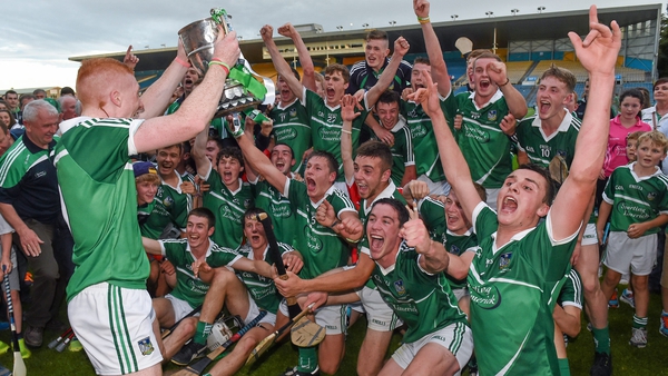 Limerick captain Cian Lynch holds the cup after the Munster MHC win 2014