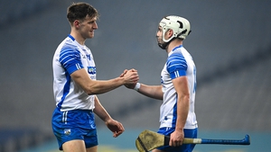 Jack Fagan (L) and Dessie Hutchinson after the All-Ireland semi-final