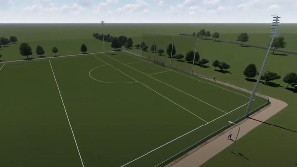 Artist's impression of new all-weather pitch at Charlestown Sarsfields GAA club