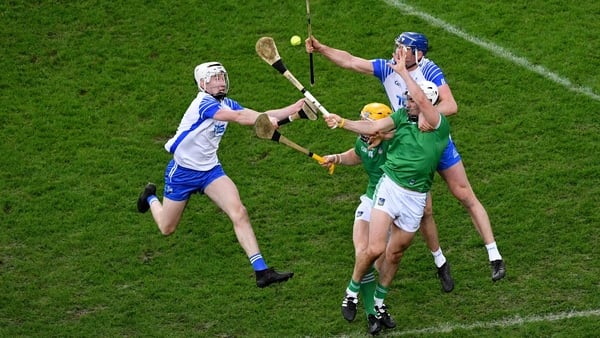 Two players from Waterford and two players from Limerick in last year's All Ireland hurling final