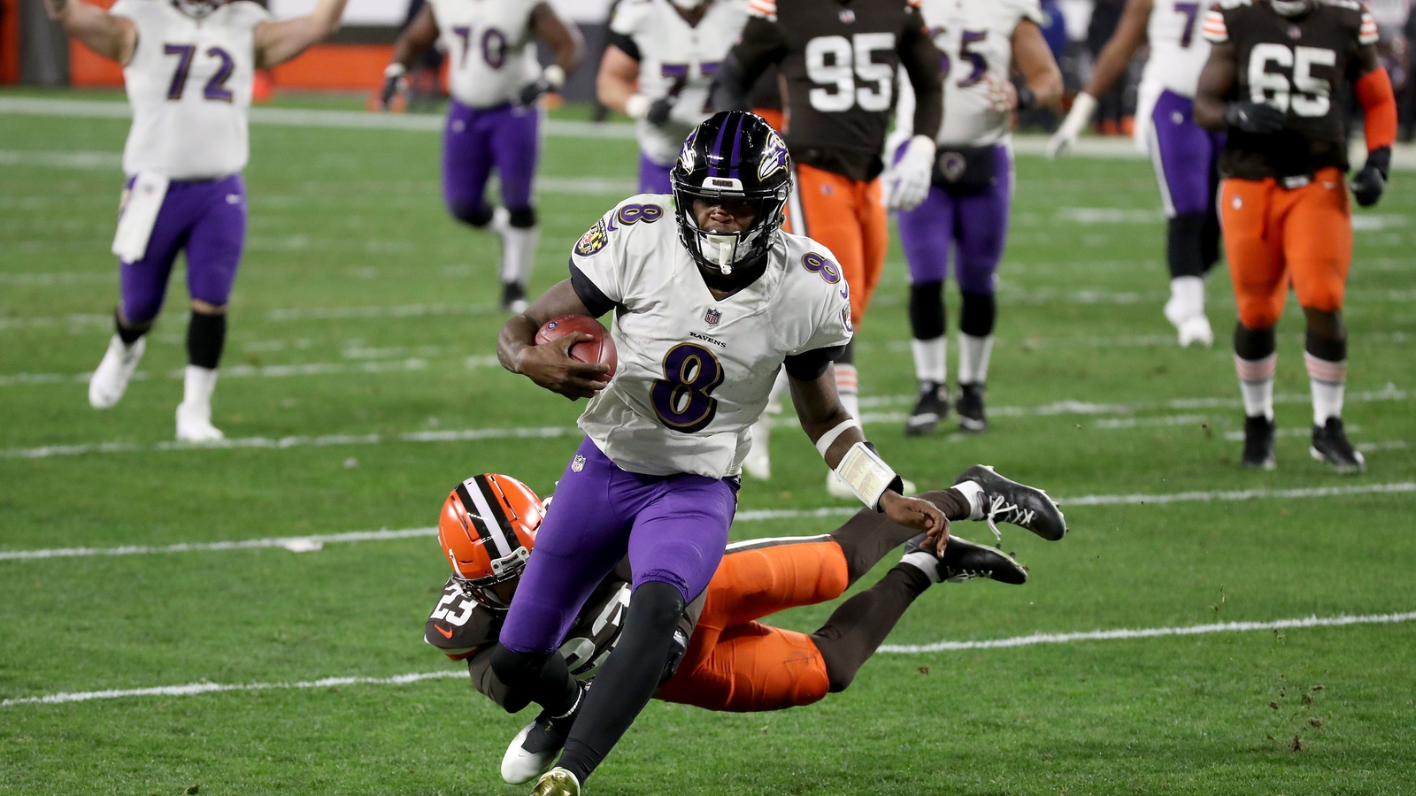 Cleveland Browns fall 47-42 in shootout with Baltimore Ravens