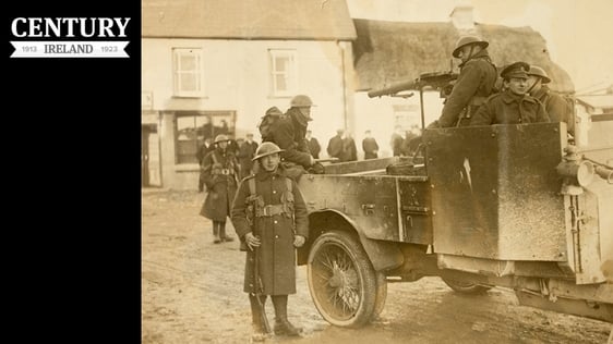 Century Ireland Issue 195 - Military carrying out reprisal in Meelin, National Library of Ireland (HOG156)