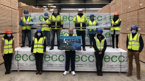 Staff at ECC Timber Products in Corr na Mona, Mayo supporting the initiative