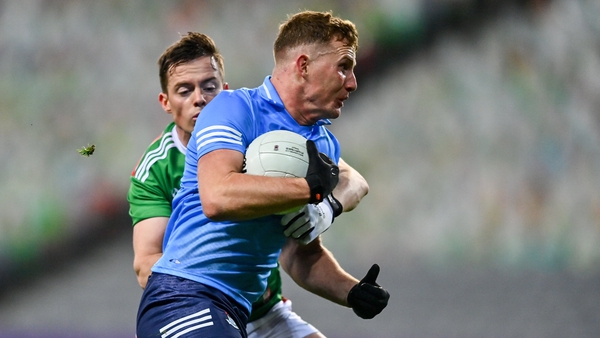 Ciarán Kilkenny of Dublin in action against Stephen Coen of Mayo in the All-Ireland final