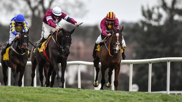 Monalee (far side) is unlikely to make it to Cheltenham or any of the other spring festivals