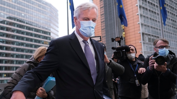 Michel Barnier is updating ambassadors from the 27 EU nations on the state of the negotiations with the UK