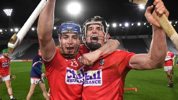 Shane O'Regan and Daira Connery celebrate the win for the Rebels
