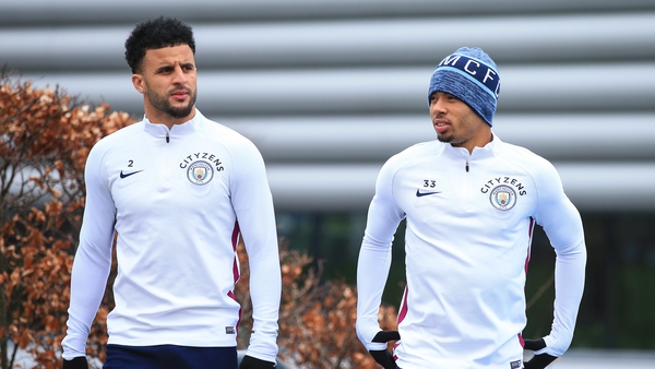 Kyle Walker and Gabriel Jesus featured against Arsenal on Tuesday
