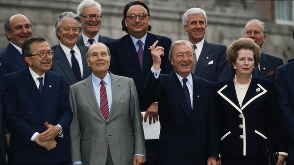 European leaders at the European Summit in Dublin on 26 June 1990