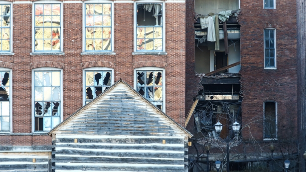 Damage from the blast in Nashville