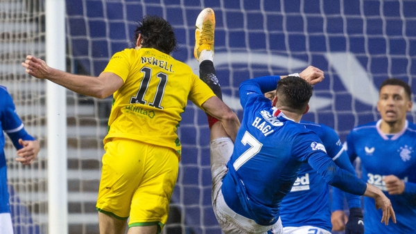 Hibernian boss Jack Ross claimed Willie Collum should have given his side a penalty against Rangers