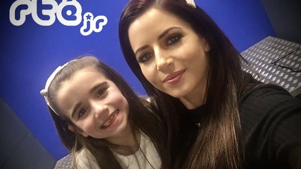 Fiona Ní Fhlaithearta and daughter Niamh - mother and daughter took part in RTEjr podcasts