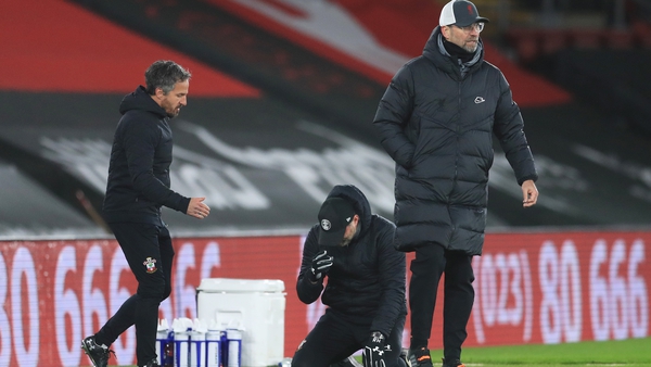 Ralph Hasenhuttl dropped to his knees at the final whistle