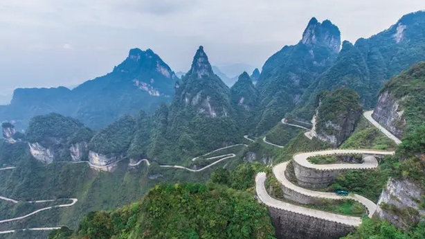 Tianmen Mountain Road, China