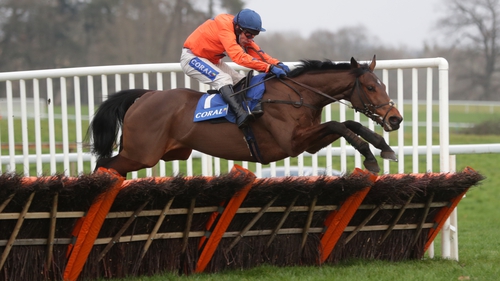 Adagio ridden by Tom Scudamore during the Coral Welsh Grand National day at Chepstow Racecourse in January 2021
