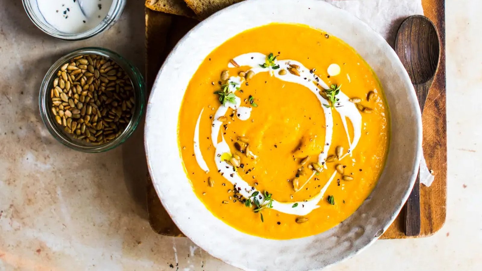 Creamy sweet potato soup recipe