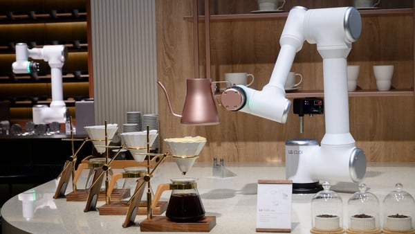 LG's CLOi CoBot Barista robot was a big hit at last year's CES