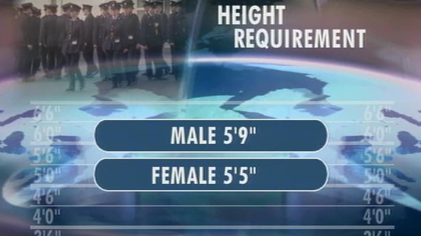 Garda Height Requirements (2001)