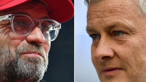 It's the fourth Premier League meeting with Klopp and Solksjaer on the touchline