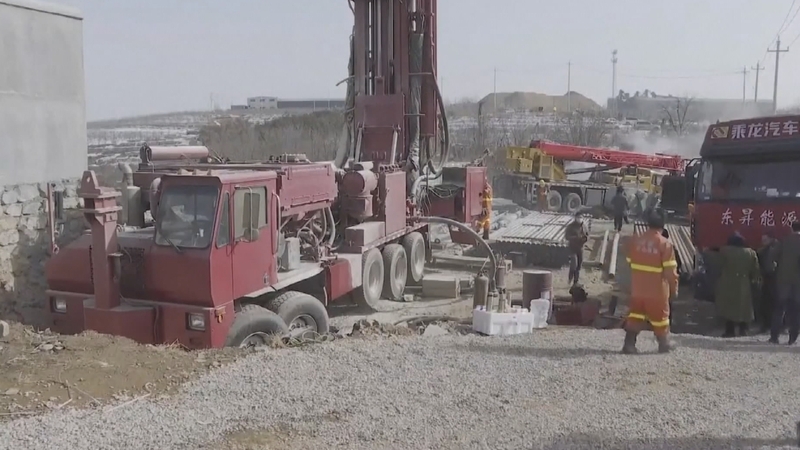 Rescuers said they heard 'knocking sounds' when they drilled down into the mine