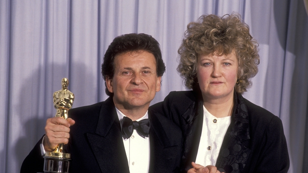 Joe Pesci and Brenda Fricker at 
the 63rd Annual Academy Awards on March 25, 1991 at Shrine Auditorium in Los Angeles, California. (Photo by Ron Galella