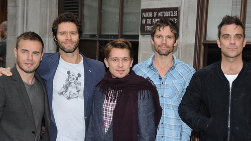 Relight the fire? Gary Barlow, Howard Donald, Mark Owen, Jason Orange and Robbie Williams of Take That