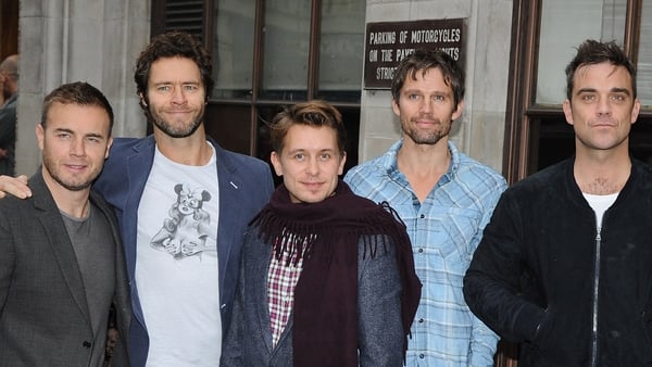 Relight the fire? Gary Barlow, Howard Donald, Mark Owen, Jason Orange and Robbie Williams of Take That